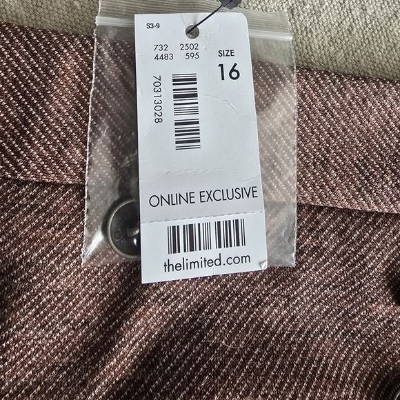 A-line brown skirt from The Limited size 16 NWT - Picture 4 of 4